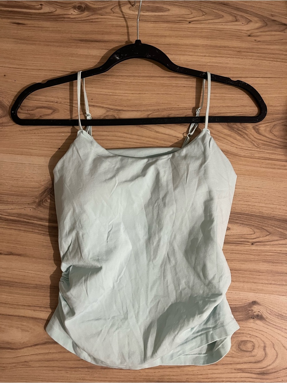 Women's Adjustable Spaghetti Strap Cami in Light Mint